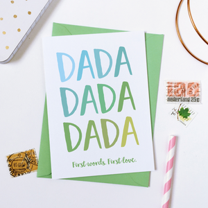 First Words Father's Day Card