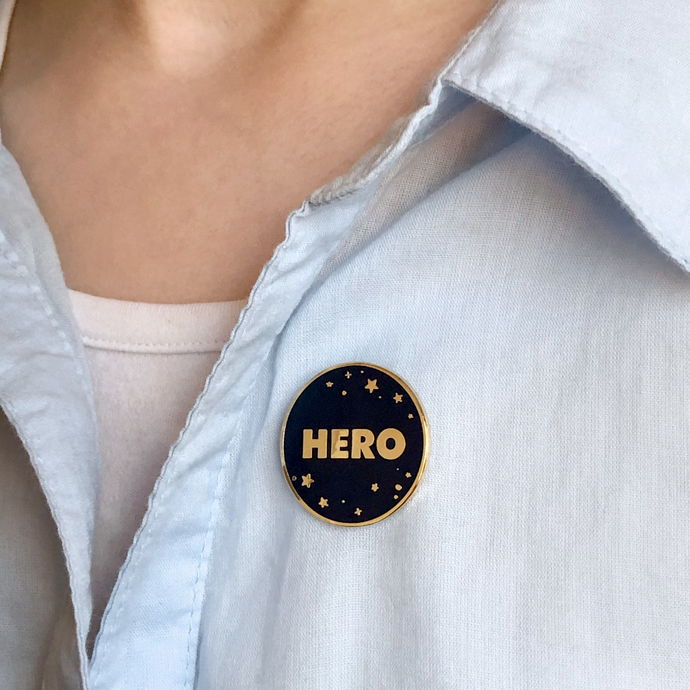 Hero Enamel Pin Badge