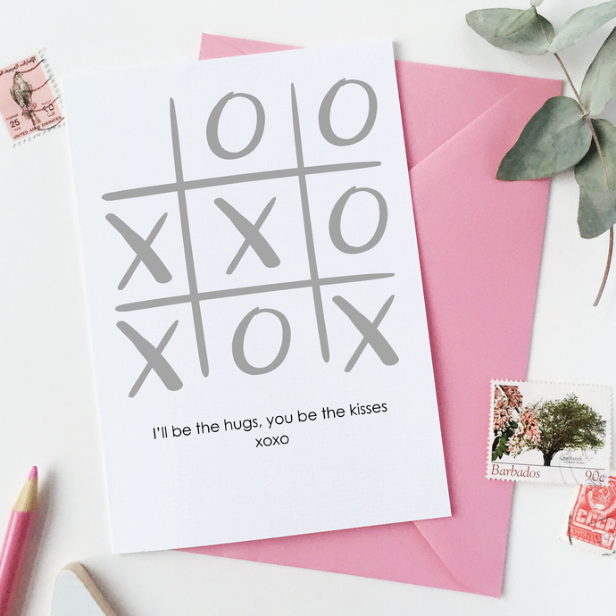 Xoxo Noughts And Crosses Valentine's Day Card