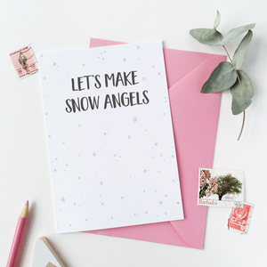 Let's Make Snow Angels Card