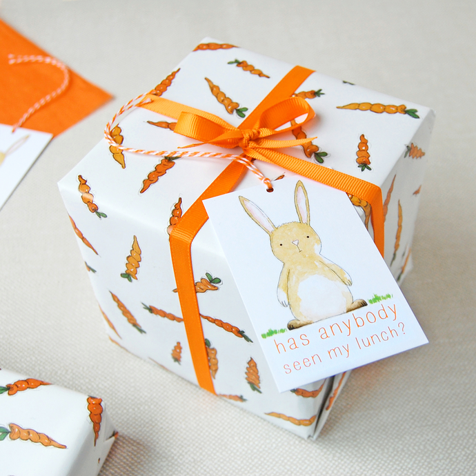 Carrots And Rabbits Wrapping Paper