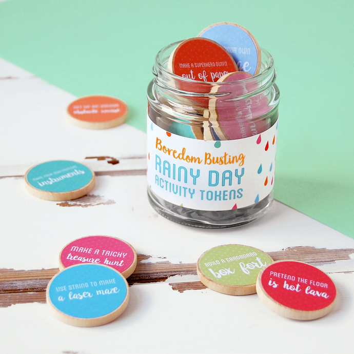 Children's Rainy Day Activity Tokens Jar