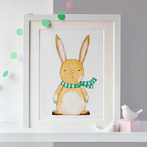 New Baby Rabbit Illustration Print
